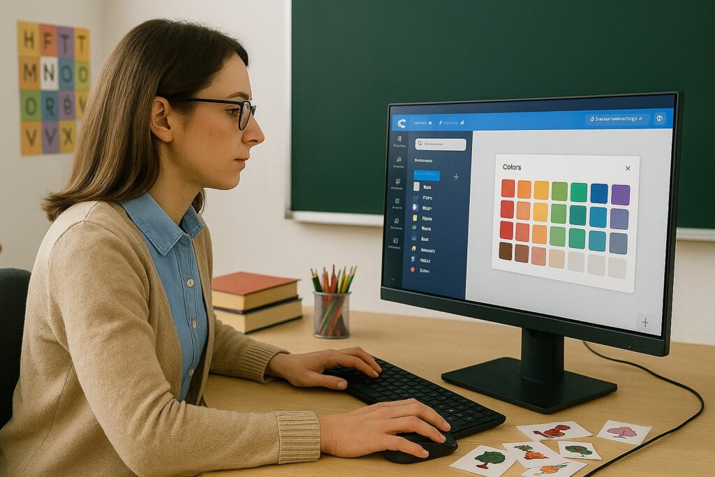 Kombinace barev v Canvě: Jak je kombinovat do výukových materiálů