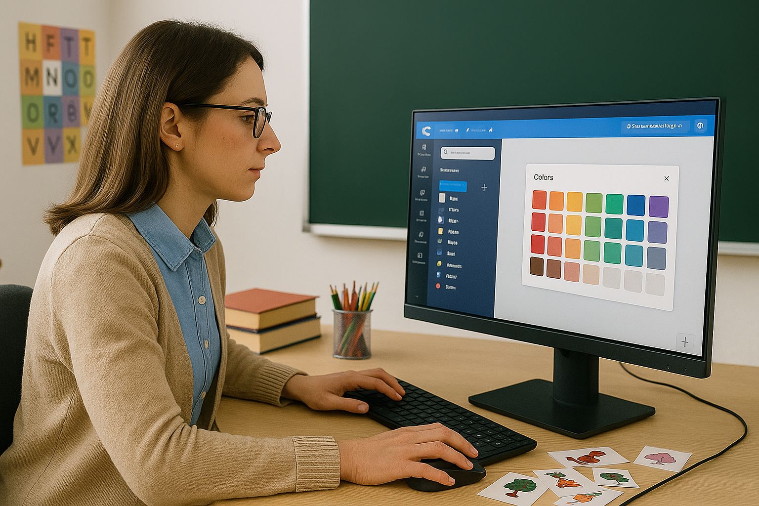 kombinace barev v Canvě