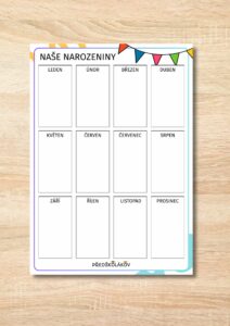 narozeninovník Předškolákov