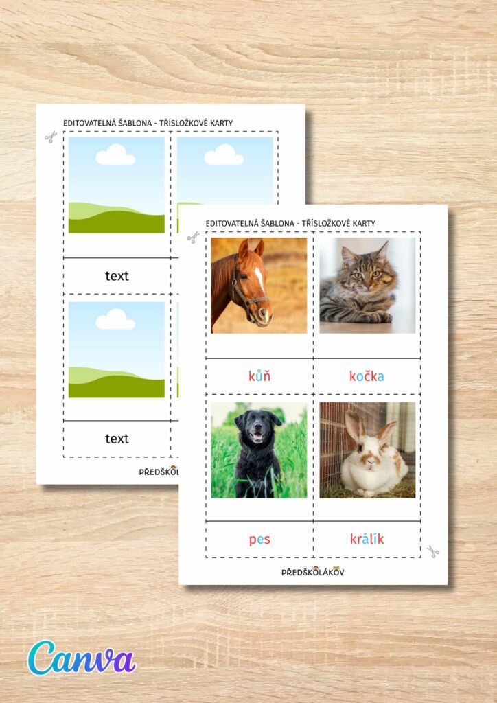 Třísložkové karty