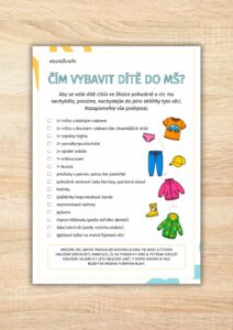 Čím vybavit dítě do MŠ