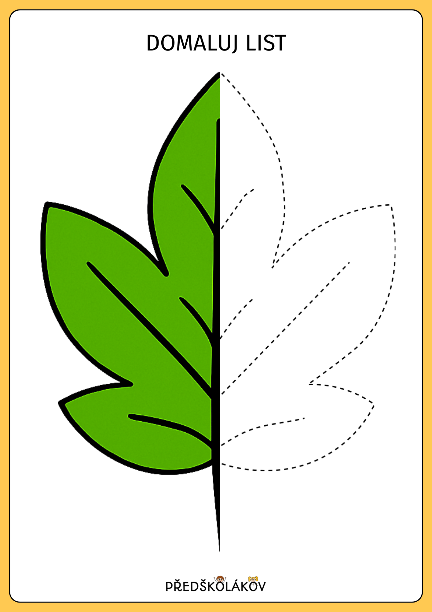 Grafomotorika II. - pracovní list