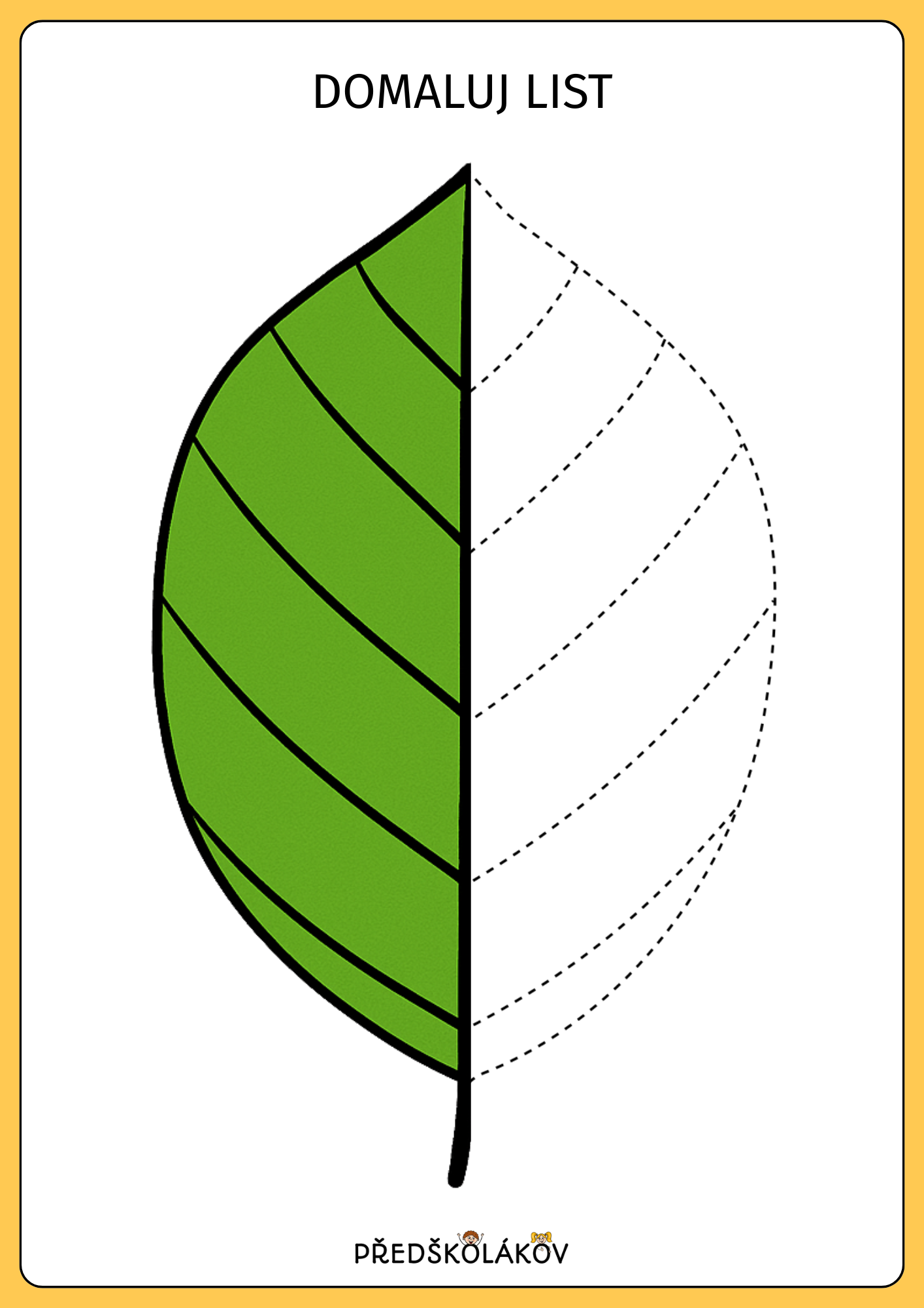 Grafomotorika III. - pracovní list