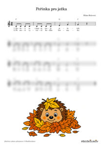 písnička peřinka pro ježka