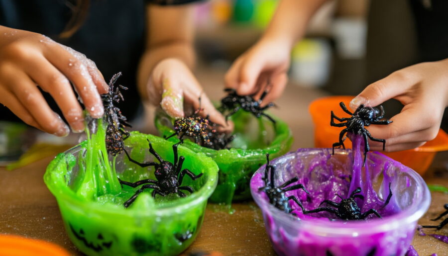 Sensory play pro děti na Halloween